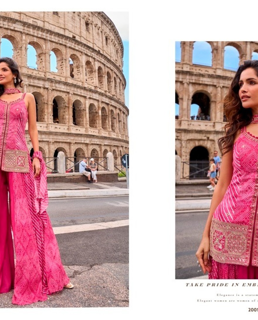 PINK - Amusing Pink Silk Palazzo Salwar Suit
